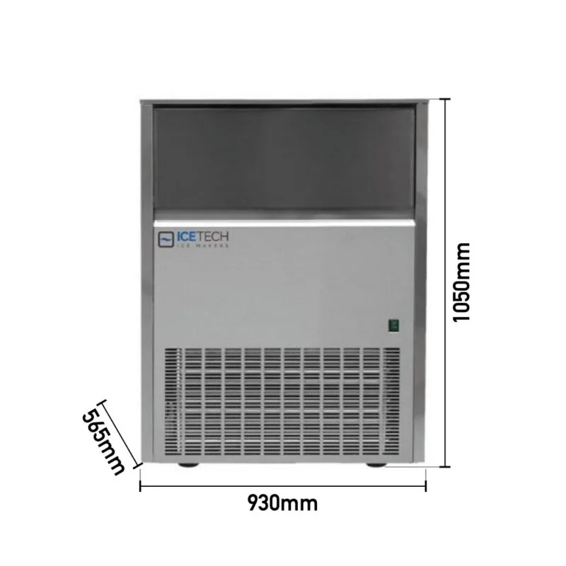 İcetech Küp Buz Makinesi 116 Kg SS-135