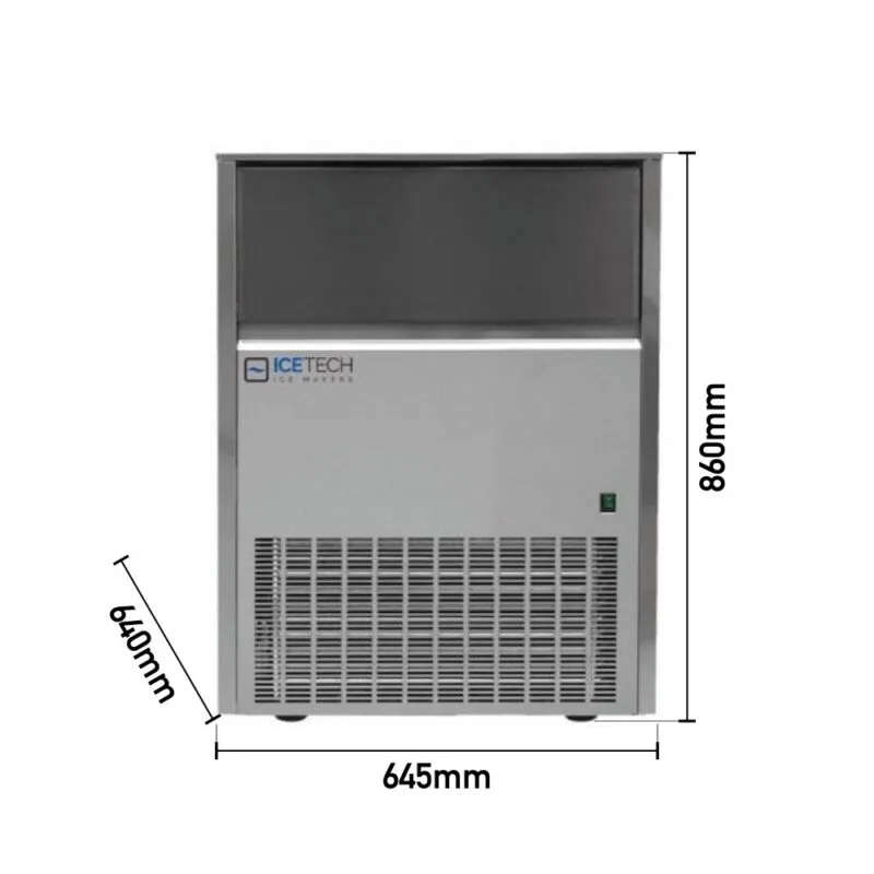 İcetech Küp Buz Makinesi 76 Kg SS-80
