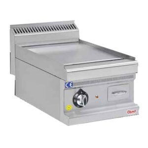 Osimo Elektrikli Izgara, 40 cm, Set Üstü, Düz Pleyt, 400 V