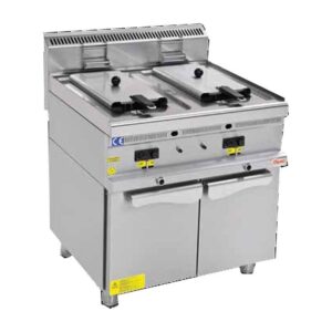 Osimo Gazlı Fritöz, 600 Seri, 8+8 Litre, Dolaplı