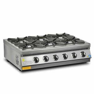 Pimak 70MX-6S 6 Gözlü Set Üstü Ocak CE Belgeli 120x70 cm