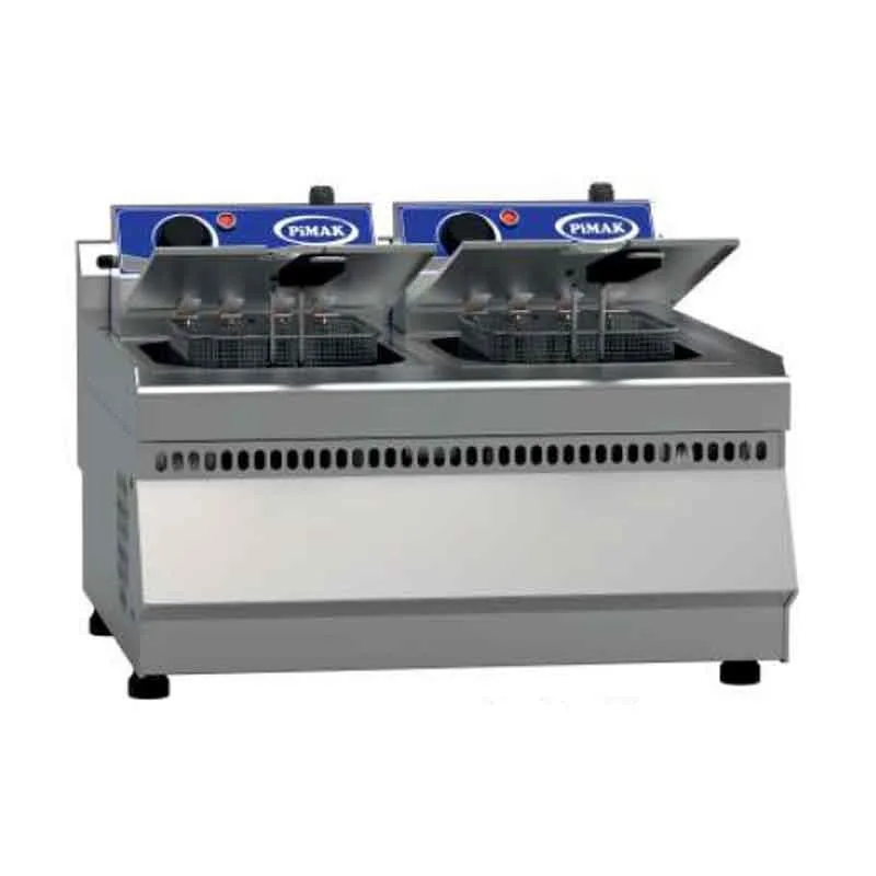 Pimak M062-1 10+10 Litre Fritöz, Elektrikli 60x60 cm