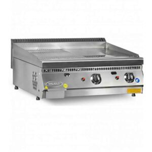 Pimak M064-70 Yarı Oluklu Elektrikli Pleyt Izgara 70x60 cm