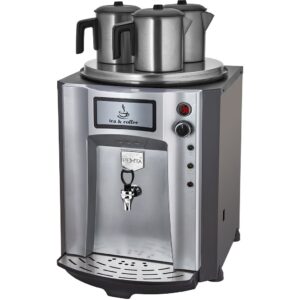 Remta DE10SP Premium Jumbo Şamandıralı Çay Makinesi, 3 Demlikli, 40 L, Gri