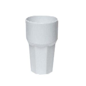 Rubikap Polikarbonat Stoklanabilir Casablanca Bardak, 400 ml Beyaz