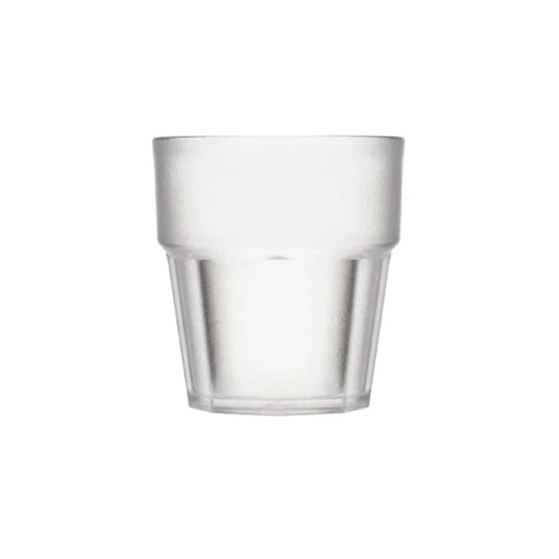 Rubikap Stoklanabilir Kumlu Casablanca Bardak, 250 ml Şeffaf
