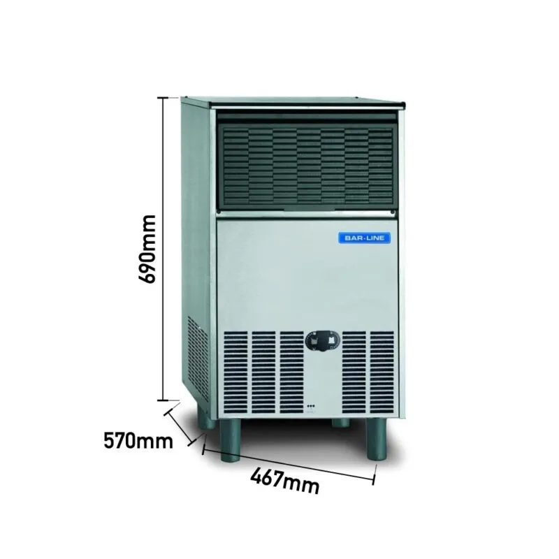 Scotsman Bar Line 4015 Gurme Buz Makinesi, Günlük 40 Kg Kapasiteli, 15 Kg Hazne, 900 W