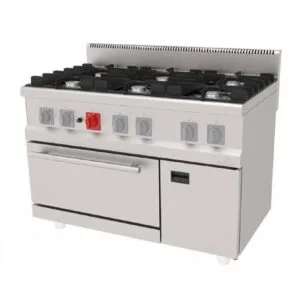 Atalay 700 Seri Kuzine Fırın 6 Gözlü Dolaplı Gazlı 120x70 Cm