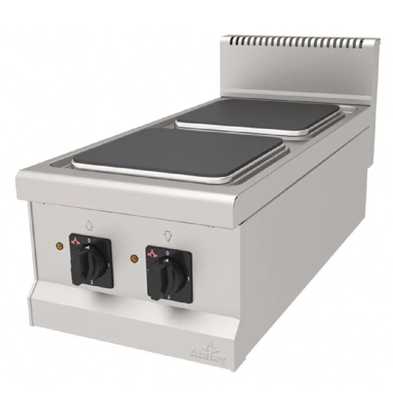 Atalay 900 Seri 2 Kare Pleytli Ocak Set Üstü Elektrikli 40x90 Cm