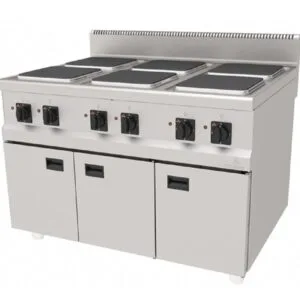 Atalay 900 Seri 6 Kare Pleytli Ocak Dolaplı Elektrikli 120x90 Cm