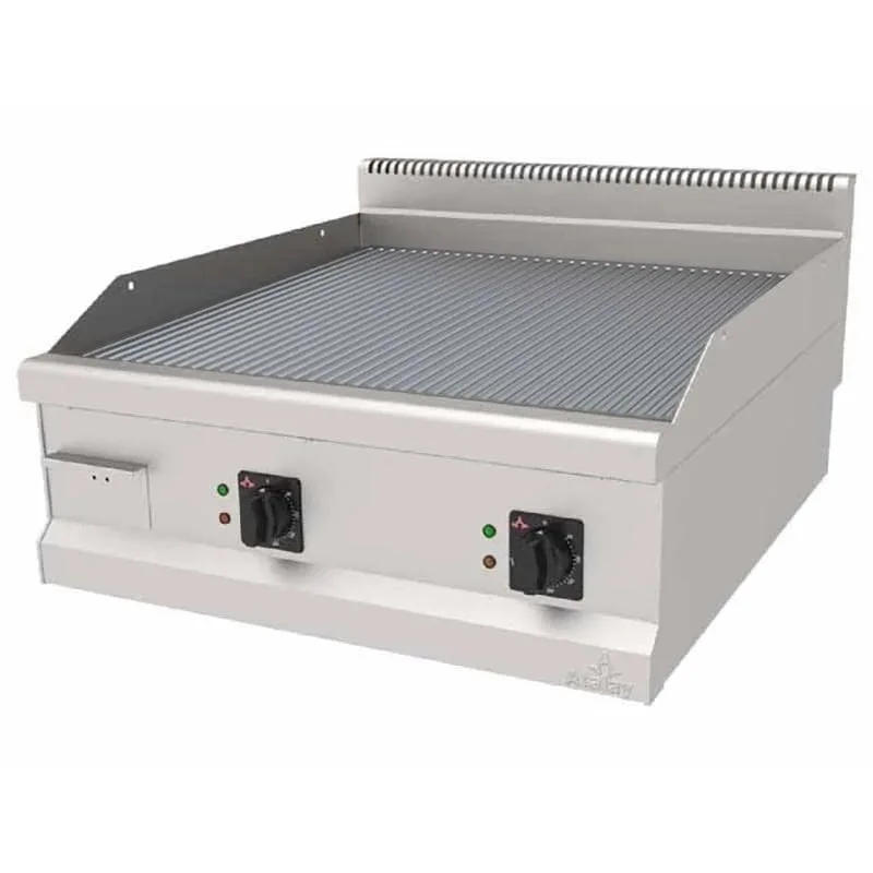 Atalay 900 Seri Nervürlü Pleyt Izgara Set Üstü Elektrikli 80x90 Cm