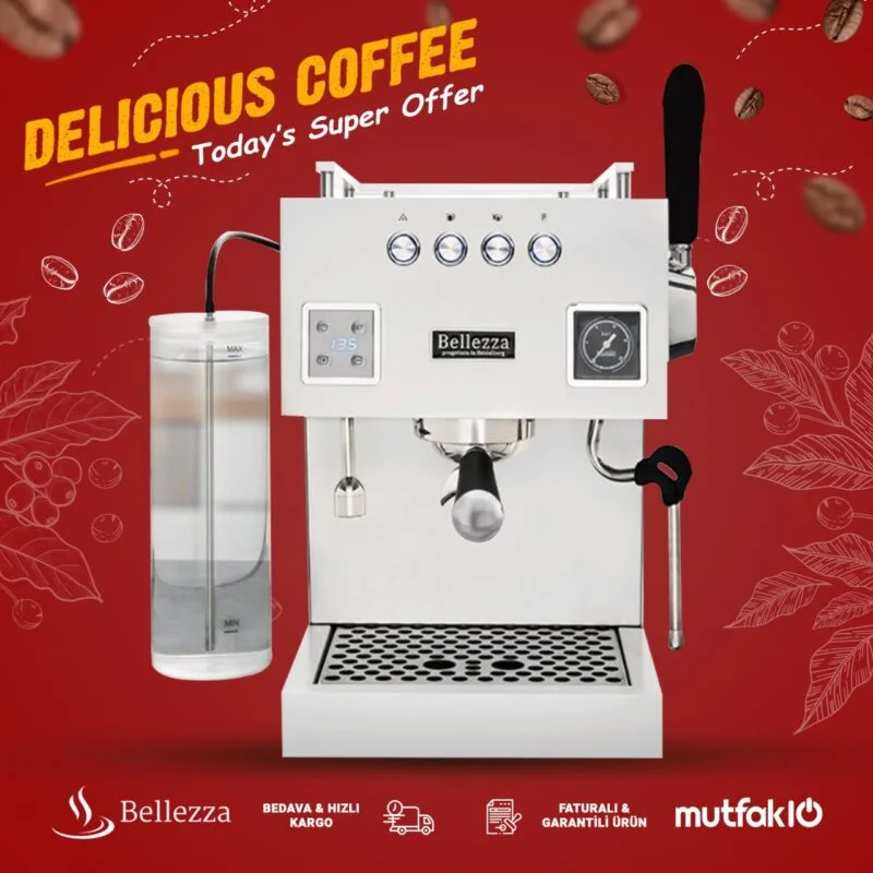 Bellezza Bellona Espresso Kahve Makinesi Tek Gruplu