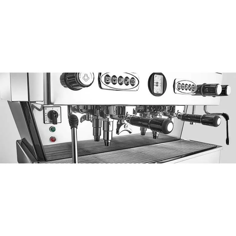 Brawi V EL Tam Otomatik Espresso Kahve Makinesi,Kırmızı, 2 Grup
