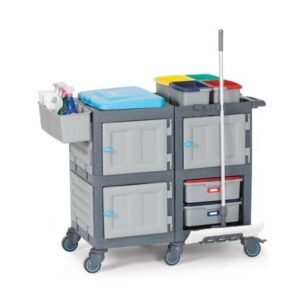 Fantom Procart 1354 Mop Fileli Hastane Temizlik Arabası, Çekmeceli