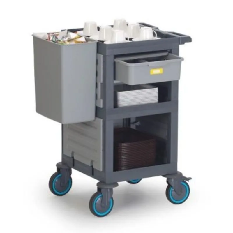 Fantom Procart 206 3 Katlı Kapalı Servis Arabası, 1 Çekmeceli, 200 kg Kapasiteli