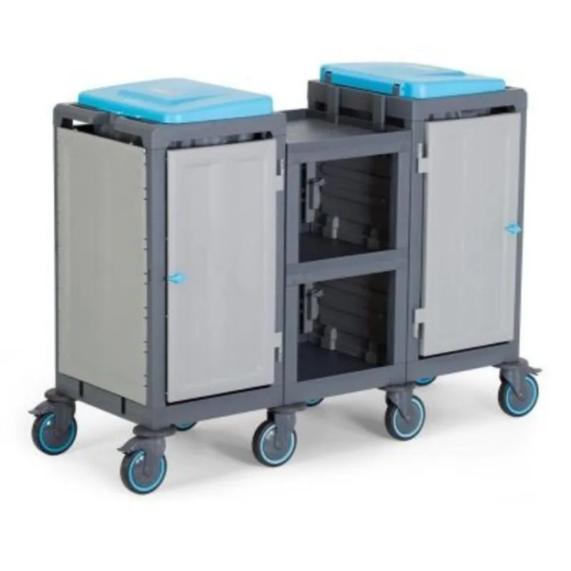 Fantom Procart 253 3 Katlı Servis Arabası, 2 Adet Çöp Kovası