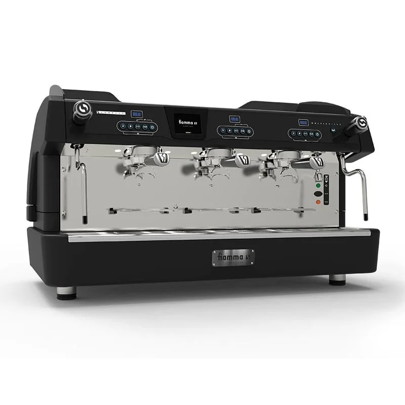 Fiamma Compass 3 MB Tall Cup Espresso Kahve Makinesi, 3 Gruplu, Siyah