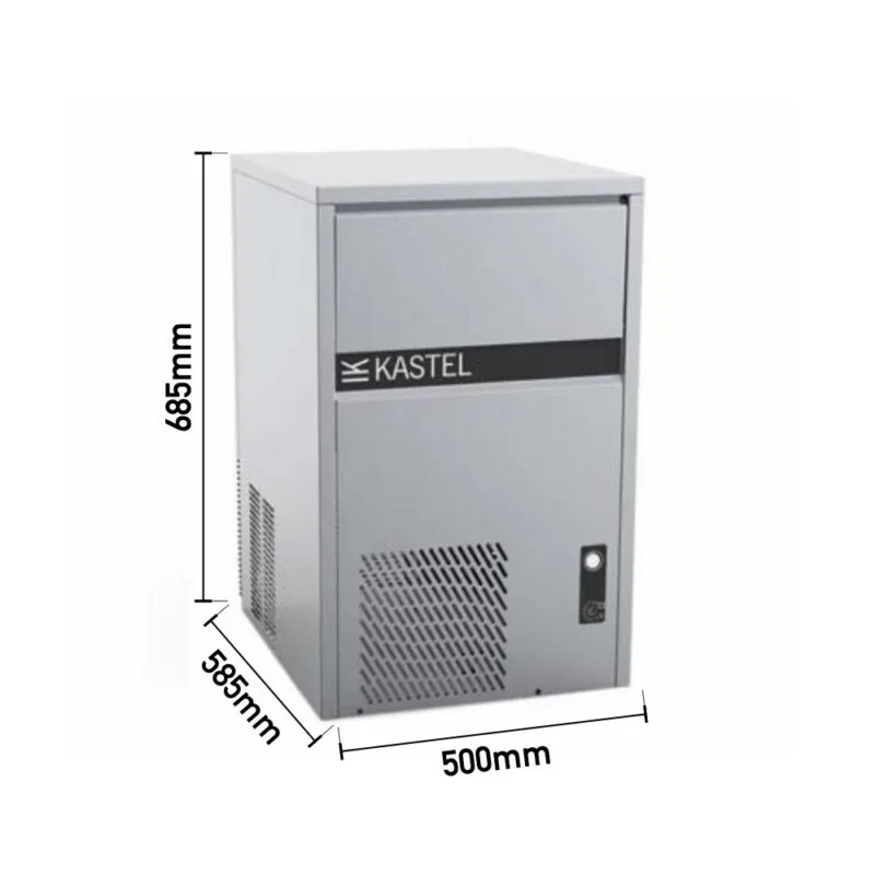 Kastel KP 45/15 Küp Buz Makinesi, 45 kg/gün Kapasiteli