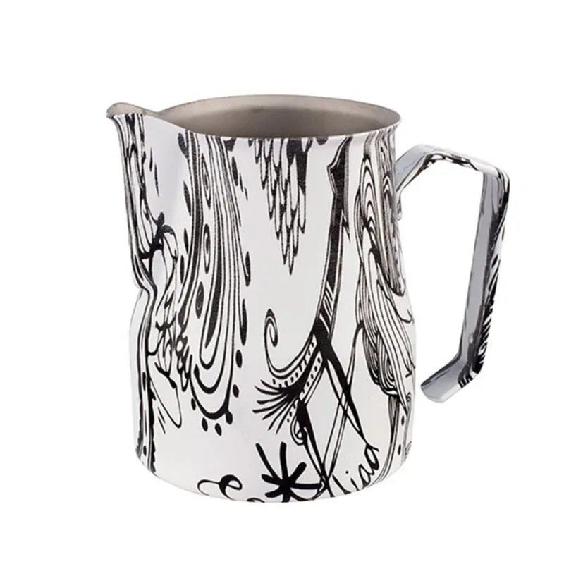 Motta Özel Desen Süt Potu Siyah/Beyaz 500 ml