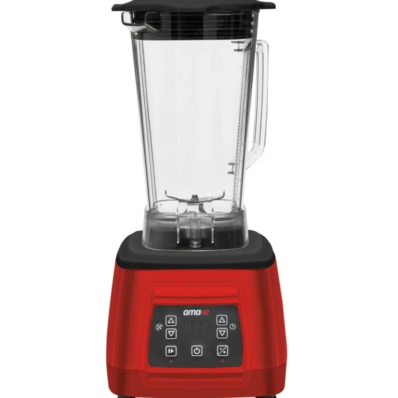 Omake Bar Blender, Dijital, Kırmızı, 3 Litre