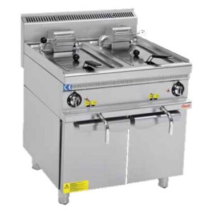 Osimo Elektrikli Fritöz, 12+12 Litre, Dolaplı, 700 Seri, 400 V 18 kW,  Tahliye Musluklu