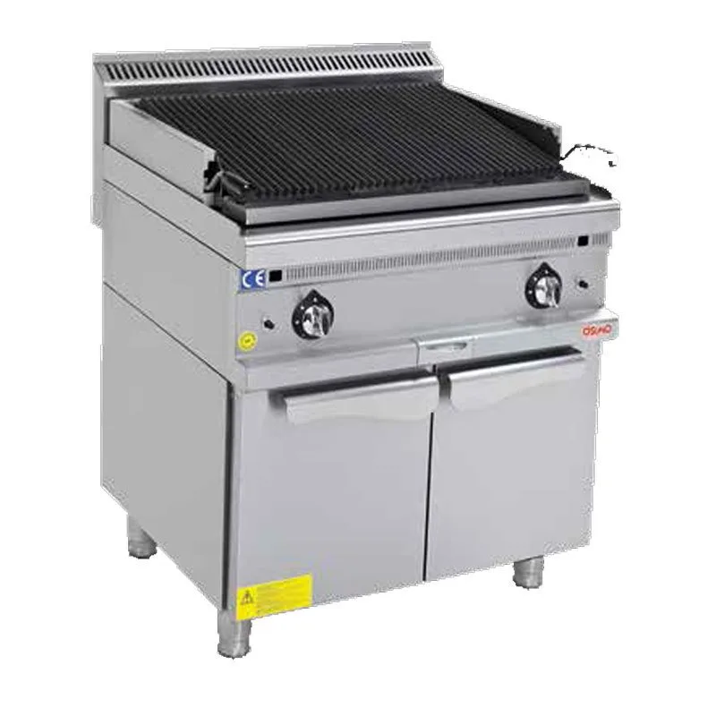 Osimo Gazlı Lavataşlı Izgara, Dolaplı, 700 Seri, 16 kW, 80x70 cm