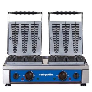Öztiryakiler İkili Waffle Makinesi Çubuklu 6 Kalıp