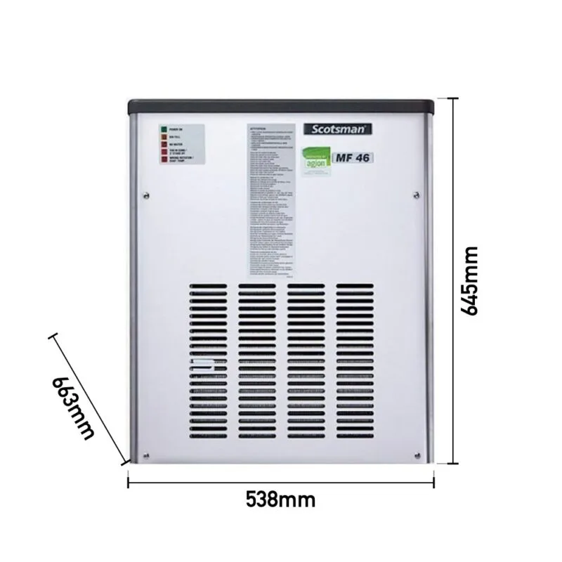 Scotsman MF46 Kar Buz Makinesi, Günlük 300 Kg Üretim, Haznesiz, 1200 W