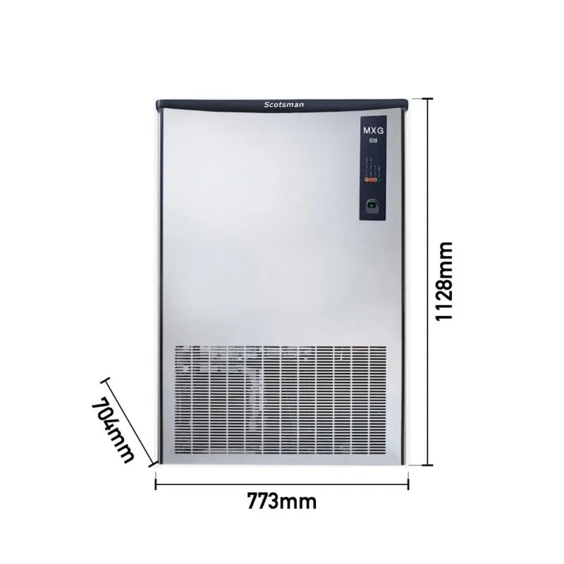 Scotsman MXG638 Gurme Buz Makinesi, Günlük 340 Kg, Haznesiz, 2200 W
