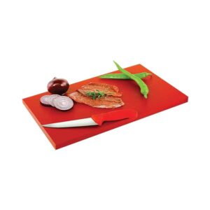 Yelkar Plastik Polietilen Doğrama Levhası 40x25x2 cm (Kırmızı)