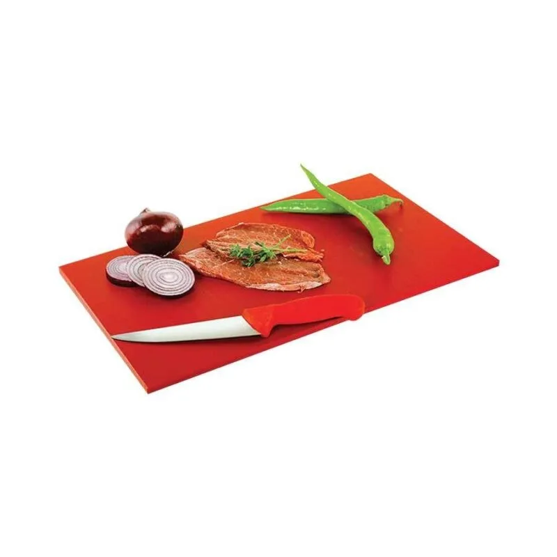 Yelkar Plastik Polietilen Doğrama Levhası 40x25x1 (Kırmızı)