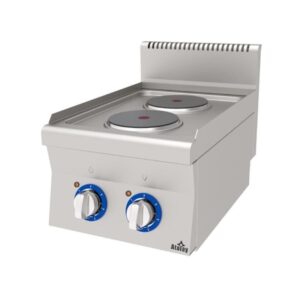 Atalay 600 Seri 2 Yuvarlak Pleytli Ocak Set Üstü Elektrikli 40x60 Cm