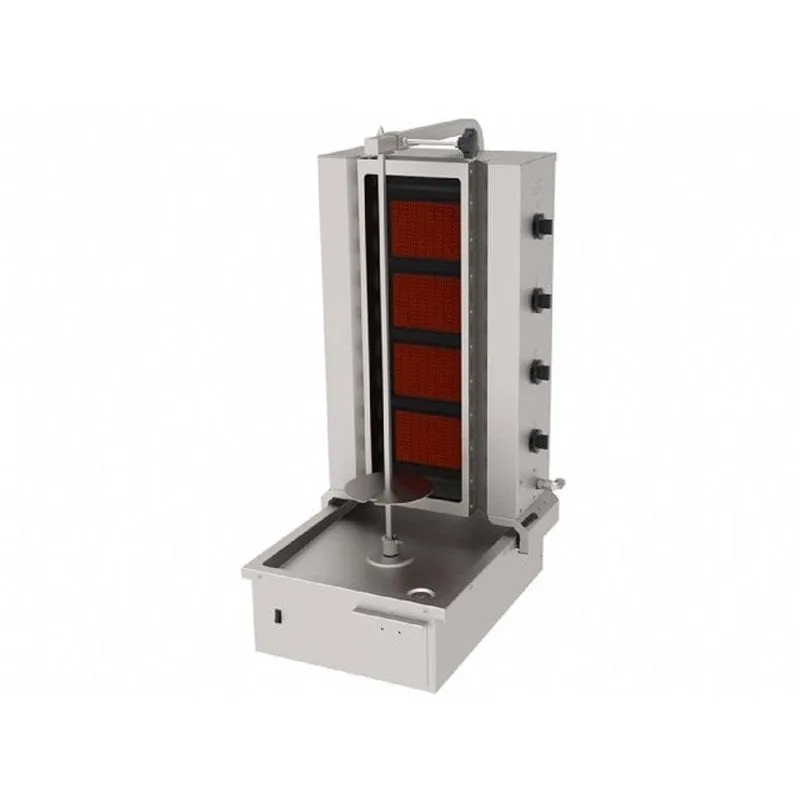 Atalay ADGC - 4 A Döner Ocağı Alttan Motorlu Hareketli 4 Radyanlı Camlı Gazlı