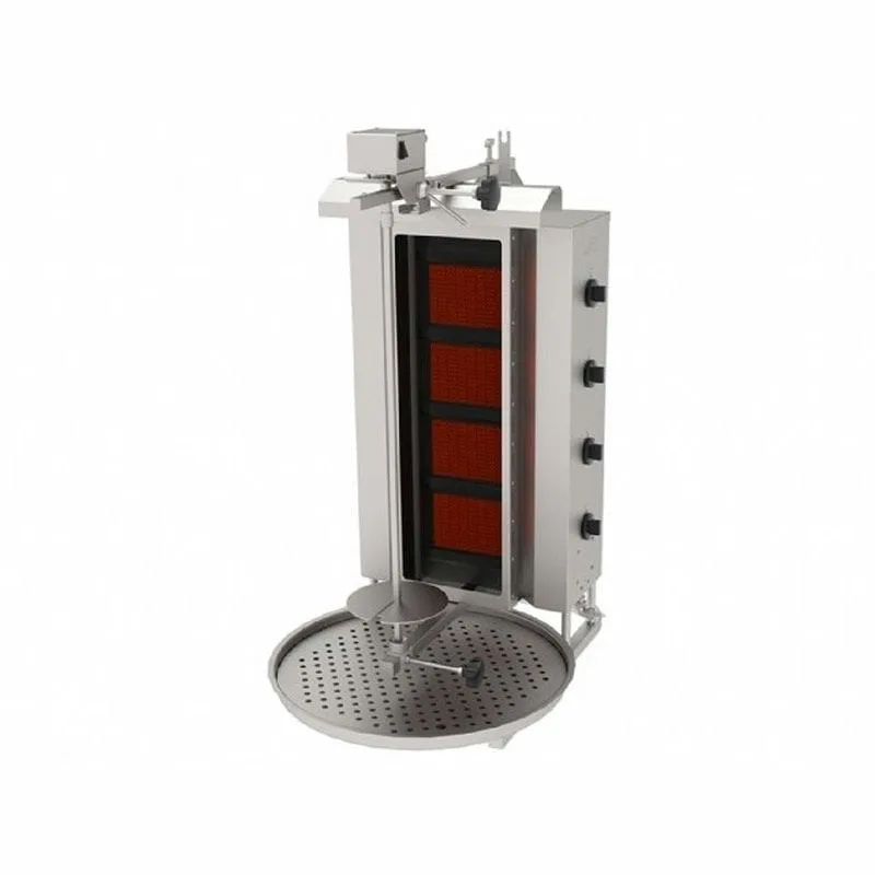 Atalay ADGC - 4 U Döner Ocağı Üstten Motorlu Camlı 4 Radyanlı Gazlı