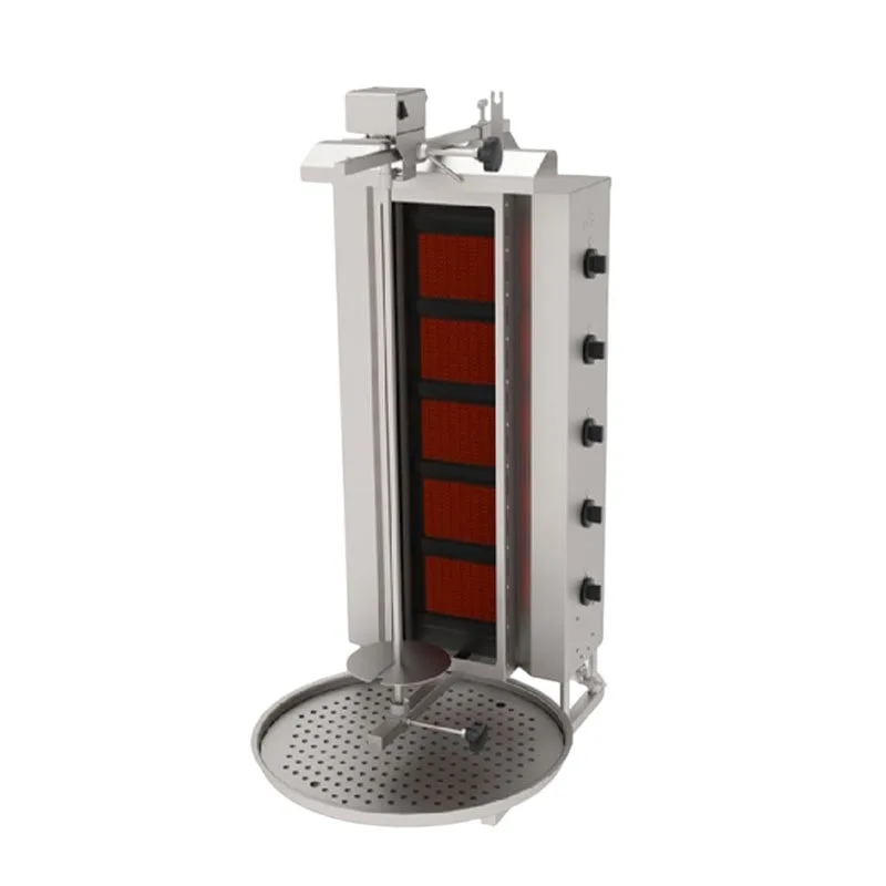 Atalay ADGC - 5 U Döner Ocağı Üstten Motorlu Camlı 5 Radyanlı Gazlı