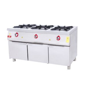 DRN Dolaplı Ocak 3'lü Gazlı 150x60