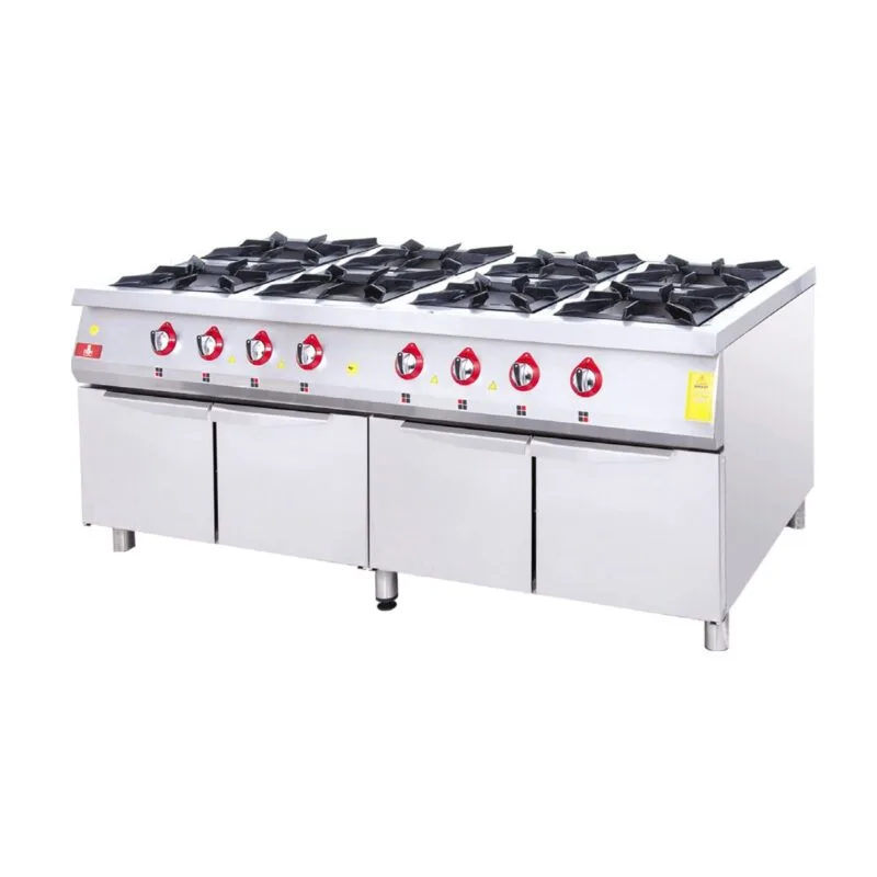 DRN Dolaplı Ocak 8'li 200x100 Gazlı