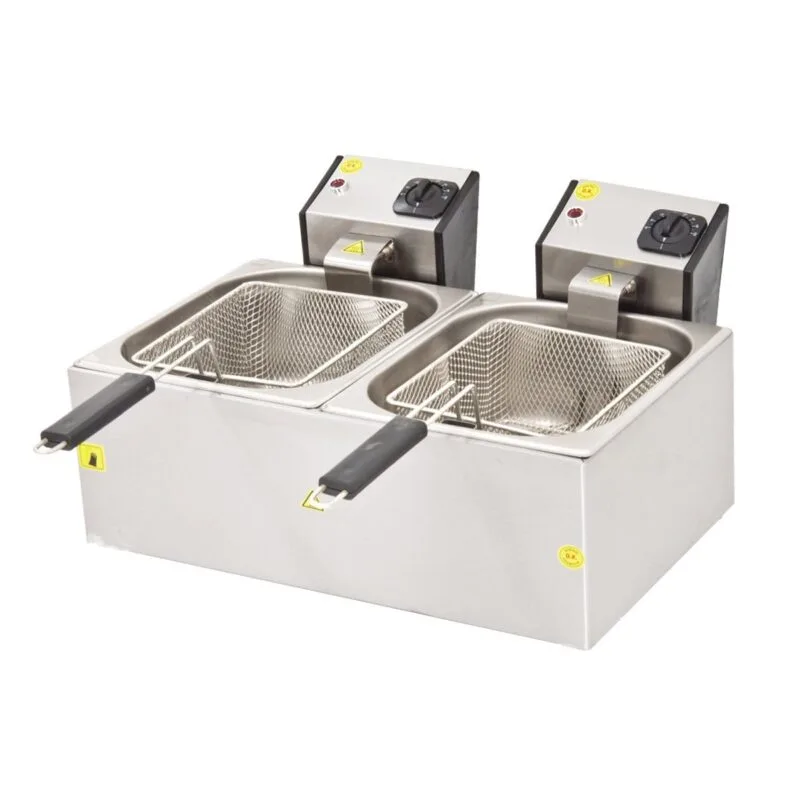 DRN Fritöz Çift 8+8lt Elektrikli