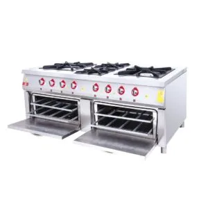 DRN Kuzine Fırınlı Ocak 4'lü 200x100 Gazlı