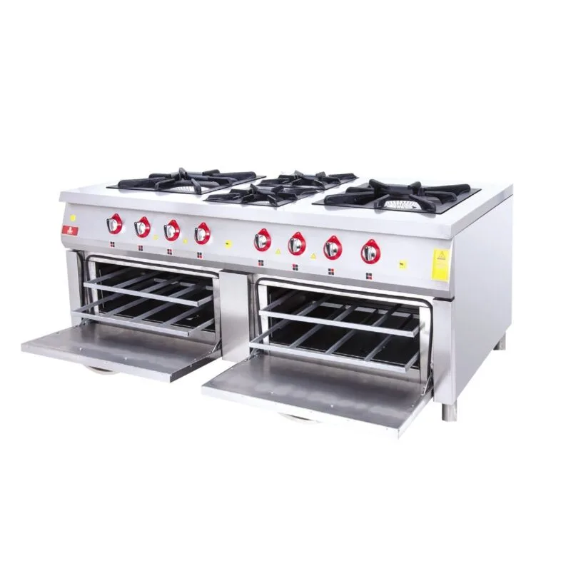 DRN Kuzine Fırınlı Ocak 4'lü  200x100   Gazlı