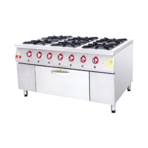 DRN Kuzine Fırınlı Ocak 6'lı  150x100   Gazlı