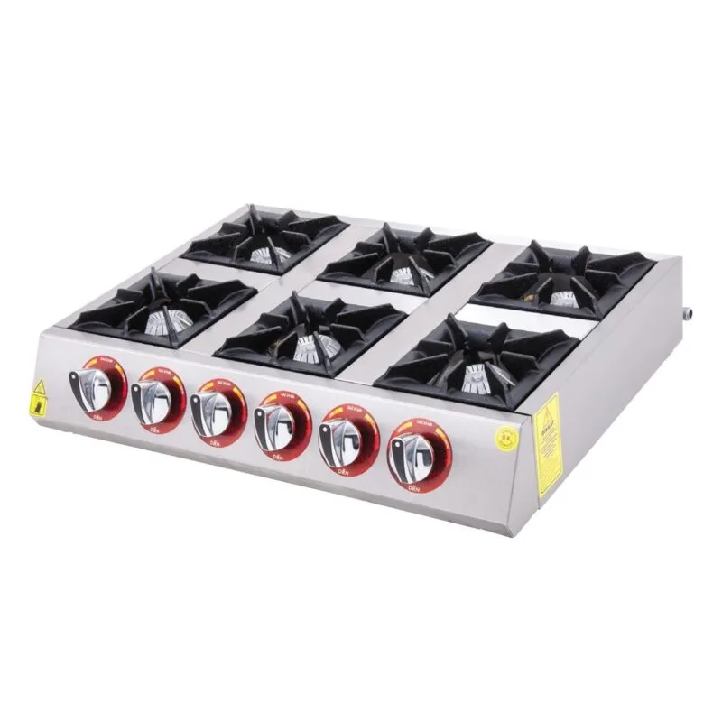 DRN Set Üstü Mini Ocak 6'lı 75x50 Gazlı