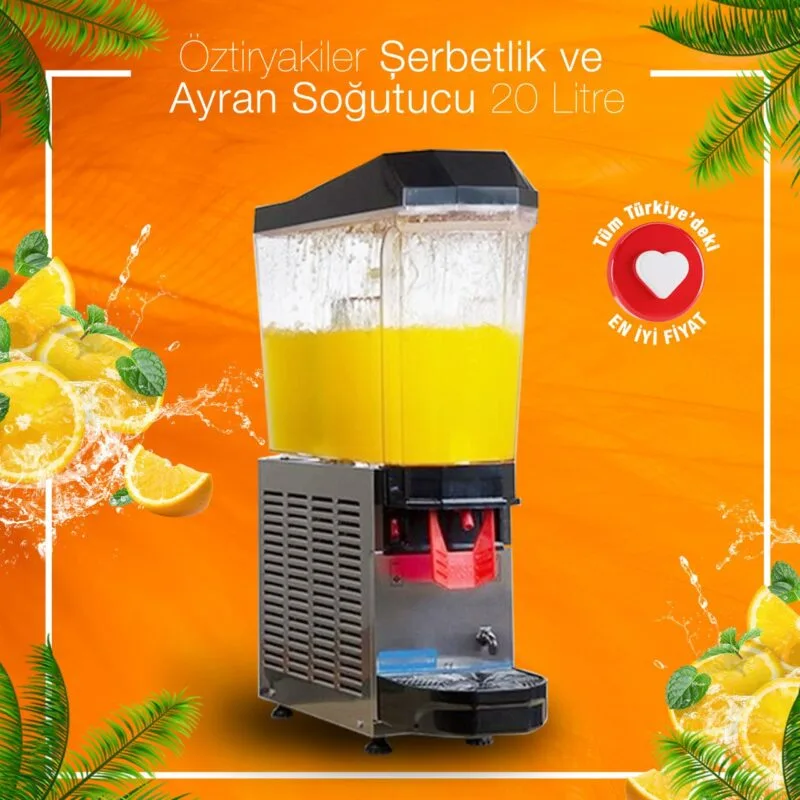 Öztiryakiler Şerbet Ve Ayran Soğutma Makinesi Elektrikli 20 Lt