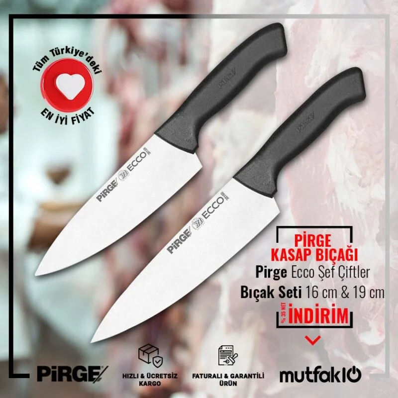Pirge Ecco Şef Çiftler Bıçak Seti - 35141