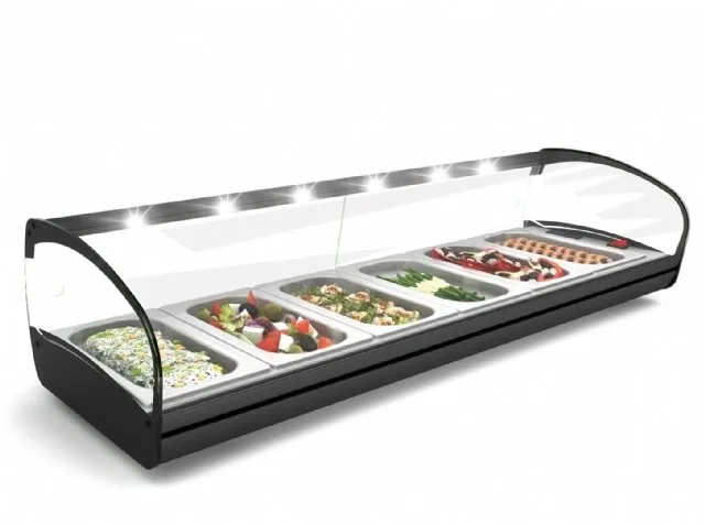 Sayl Ledsiz Nötr Teşhir Dolabı SHARK LINE-DOS PISOS SAHARA- SHK26