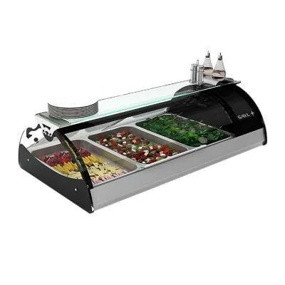 Sayl   Soğuk Teşhir Dolabı GN 2x1/1-65 Kapasiteli   MAXISELF TAPAS-VMX2