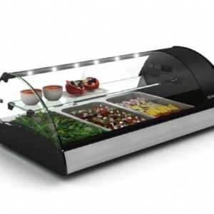 Sayl  Soğuk Teşhir Dolabı GN 3x1/1-65 Kapasiteli   SPLENDID LINE TAPAS-VS3