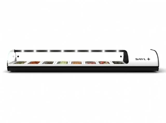 Sayl  Soğutmalı Set Üstü Saladbar GN 1/3 8 Küvet Kapasiteli   SELF SERVICE LINE- TAPAS/CUBA GN/PLANA- S8N