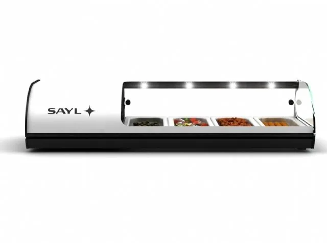 Sayl  Soğutmalı Set Üstü Saladbar GN 4x1/3-40 Kapasiteli   SELF SERVICE LINE- TAPAS/CUBA GN/PLANA- S4N