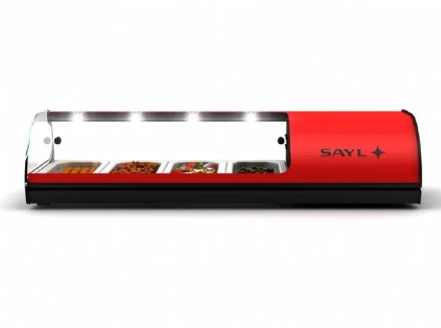 Sayl  Soğutmalı Set Üstü Saladbar GN 4x1/3-40 Kapasiteli   SELF SERVICE LINE- TAPAS/CUBA GN/PLANA- S4N